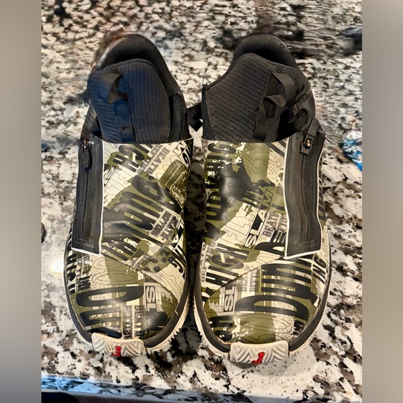 Jordan Other - Jordan Jumpman Hustle Black and Olive Graphic Sneakers